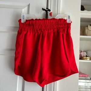Red shorts
